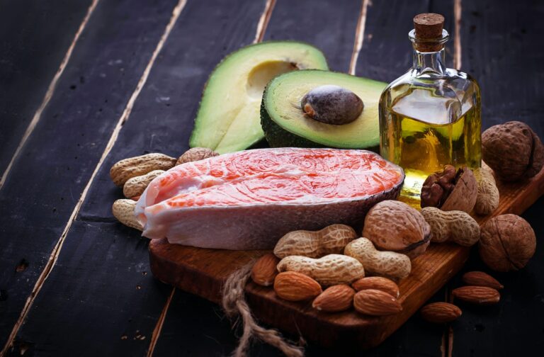 Healthy Fat Salmon, Avocado, Oil, Nuts